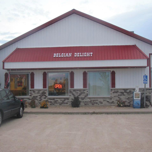 picture of the front of the Belgian Delight Building
